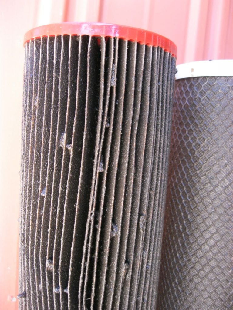 Dirty filter cartridge