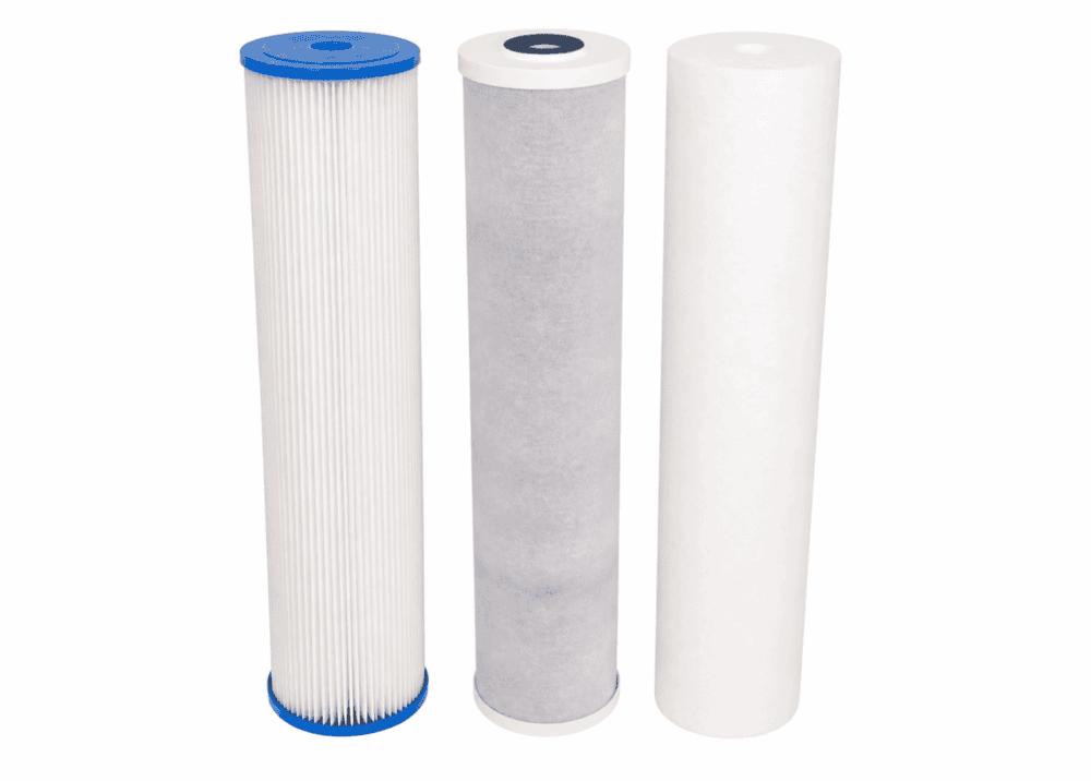 Triple 20" x 4.5" Filter Cartridges (KX Carbon for Mains Water Chlorine Removal) #22