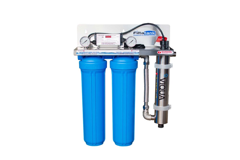 Twin Cartridge Rainwater Filtration System + UV #69