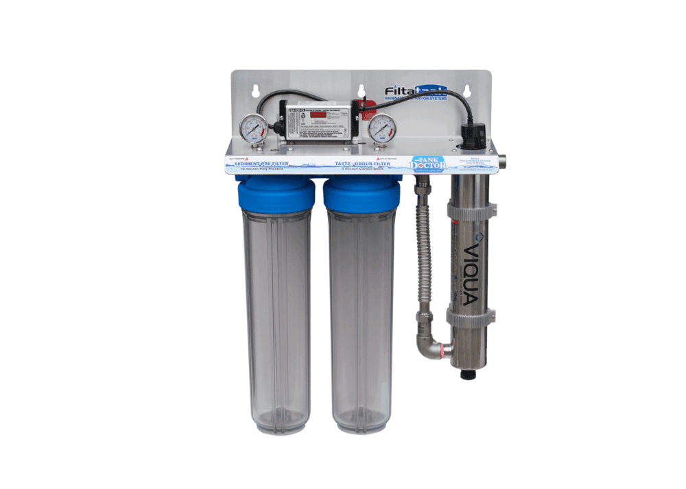 Twin Cartridge 'Clear' Rainwater Filtration + UV #71