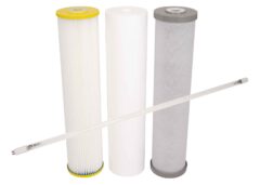 Triple 20"x 4.5" Filters (Silver Carbon For Rainwater) + Philips UV lamp #09