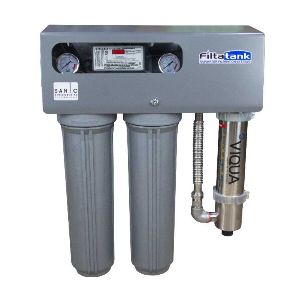 Twin Cartridge Outdoor Sanic Rainwater Filtration With UV FT-1000UV Sanic With Anti-Microbial Technology