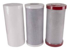 Complete Home Filtration Triple Filter Cartridge Set 10" x 4.5" #38