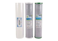 Triple 20″ x 4.5″ Filter Cartridges for MAINS WATER Filtration #17