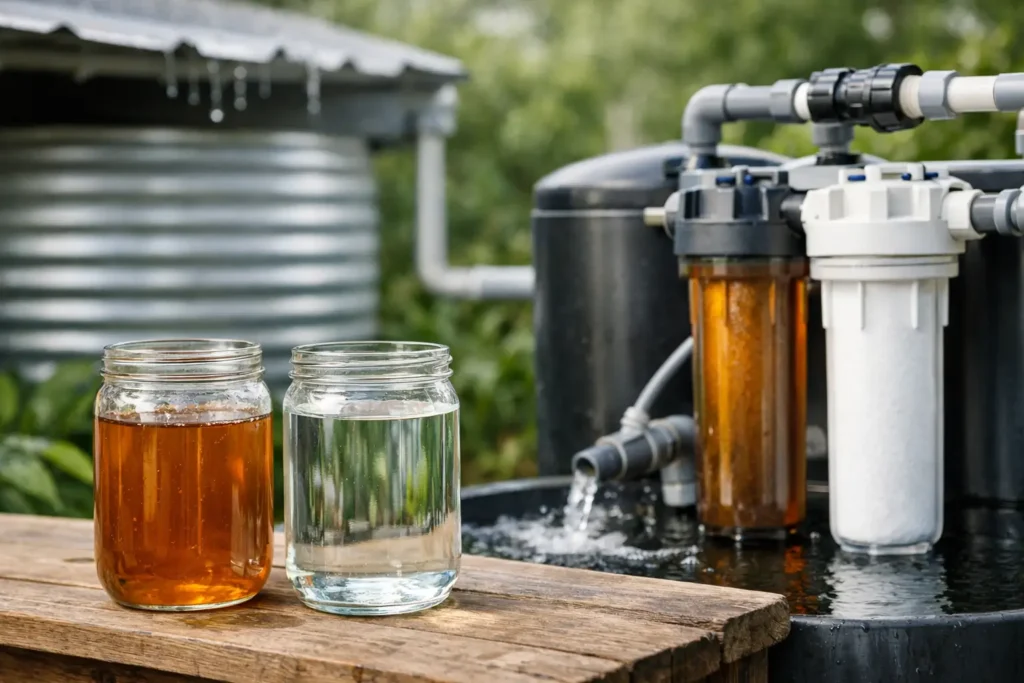 Tannin Removal From Rainwater That Works