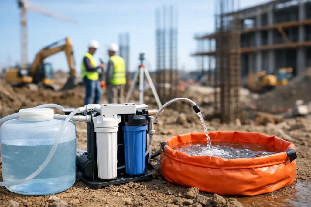 Portable Water Filtration for Construction Sites